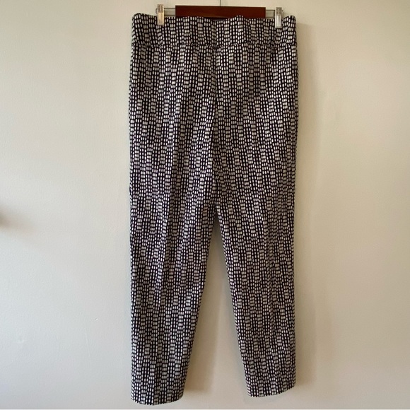 Joseph Ribkoff straight leg pull on pants black with white dots - Picture 5 of 13